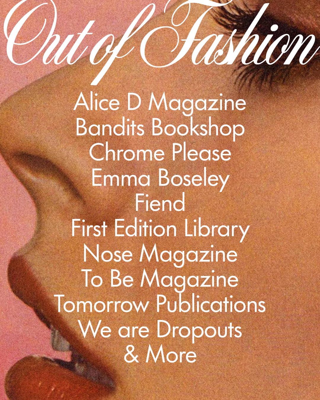 Exhibitors: Alice D Magazine, Bandits Bookshop, Chrome Please, Emma Boseley, Fiend, First Edition Library, Nose Magazine, To Be Magazine, Tomorrow Publications, We are Dropouts and more.